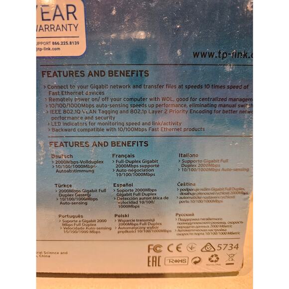 TP Link TG 3468 PCI-Expres x1 RJ 45 Port Gigabit Network Adapter - Picture 3 of 5